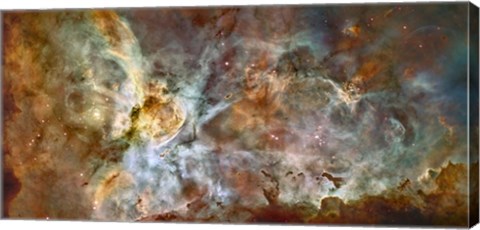 Framed Central region of the Carina Nebula Print