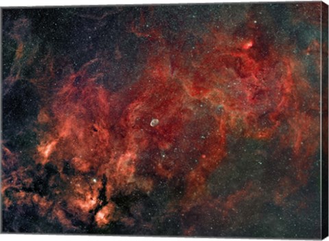 Framed Widefield view of the Crescent Nebula Print