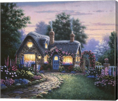 Framed Doucette Cottage Print