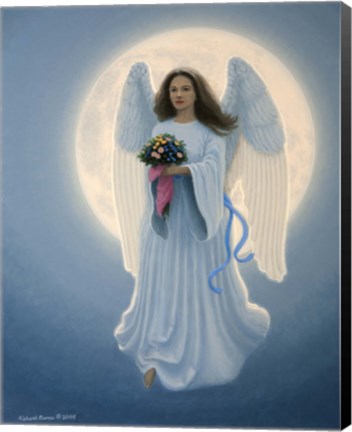 Framed Moon Angel Print