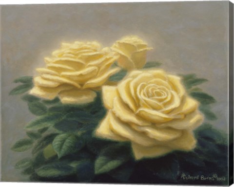 Framed Yellow Roses Print