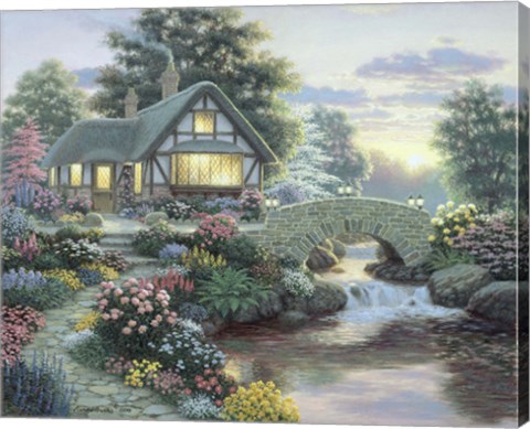 Framed Serenity Cottage Print