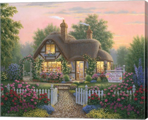 Framed Rose Petal Gift Shoppe Print