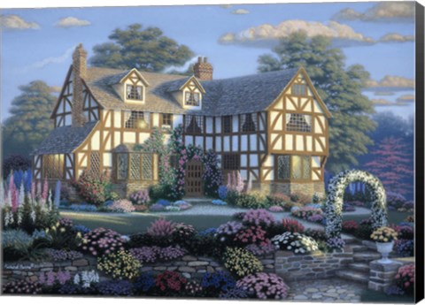 Framed English Tudor Print