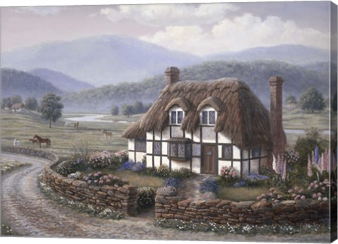 Framed Country Cottage Print