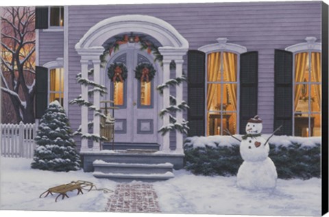 Framed Grandchildren Visit Print