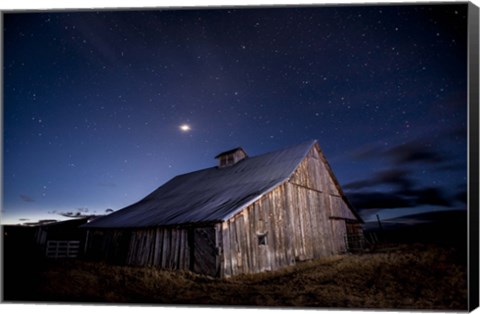 Framed Painted Barn Print