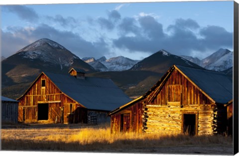 Framed Wet Mountain Valley Sunrise Print