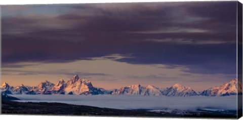 Framed Above the Tetons Print