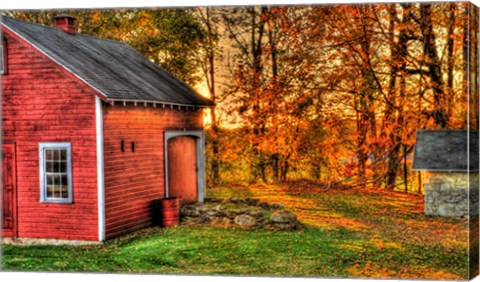 Framed Autumn Barn Print
