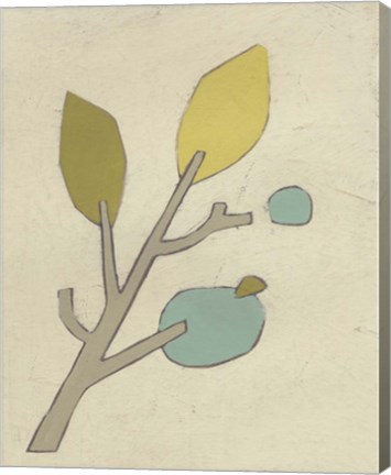 Framed Simple Stems VI Print