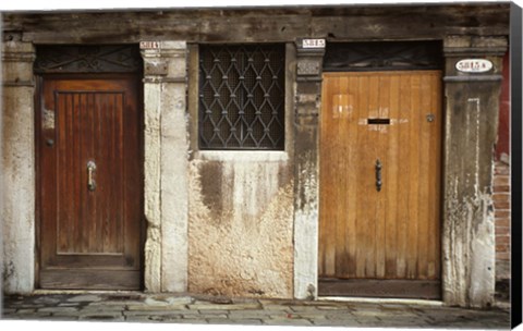 Framed Venice Doors Print
