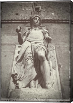 Framed Statue Castel Sant Angelo Print