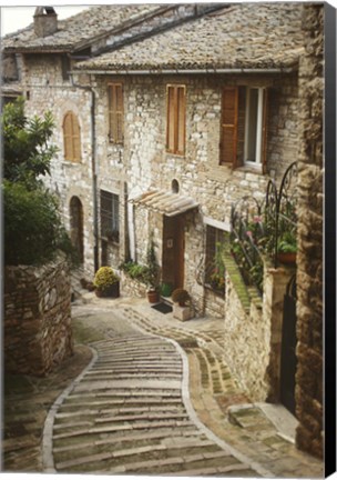 Framed Village Homes Print