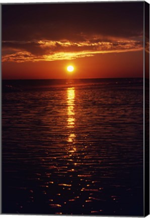 Framed Sunset Holden Beach Print