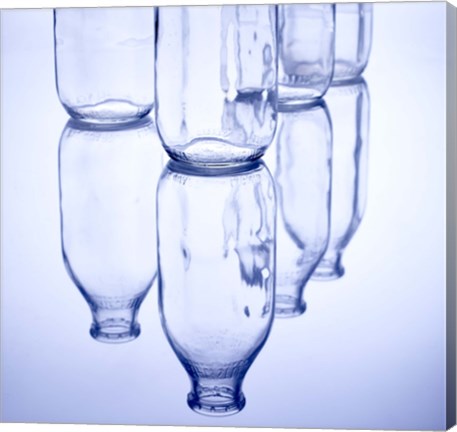 Framed Milk Bottles Print