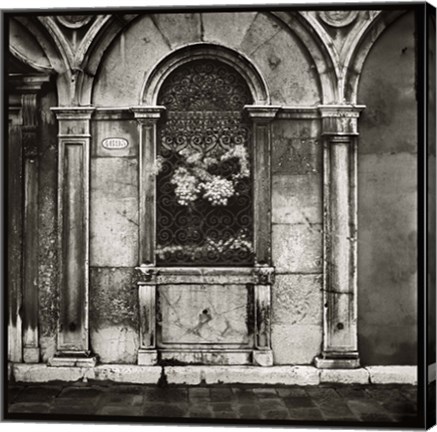 Framed Venice Window Print