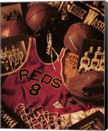Framed Basketball Print