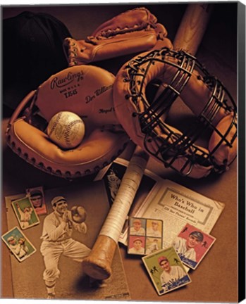 Framed Baseball Print
