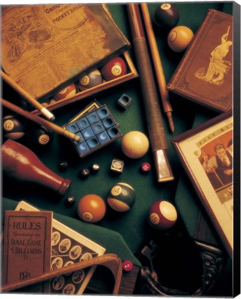 Framed Billiards Print