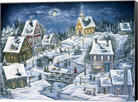 Framed Hidden Mountain Village Print