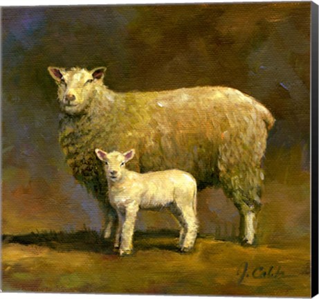 Framed Taffy's Lamb Print