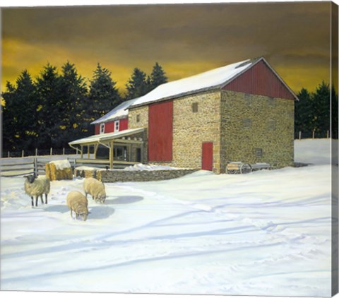 Framed New Harmony Farm Print