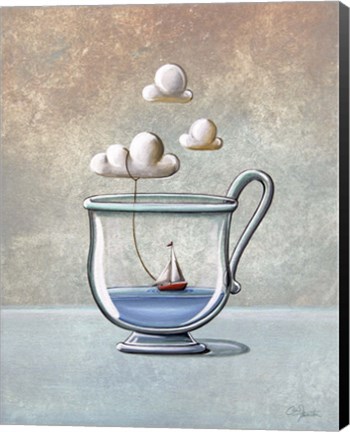 Framed Steam Boat Print