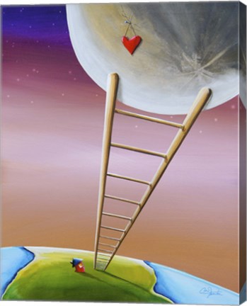 Framed Destination Moon Print