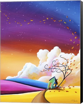 Framed Autumn Skies III Print