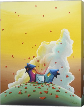 Framed Let Love Rain Print
