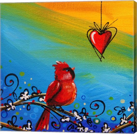 Framed Song Bird V Print