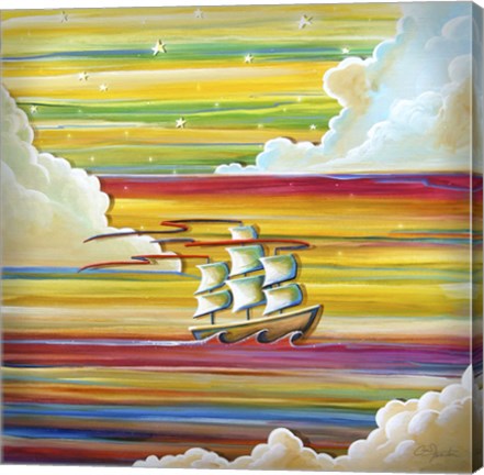 Framed Off to Neverland Print