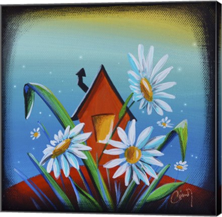 Framed Bashful House II Print