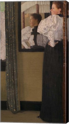 Framed Face Reflected In A Mirror, 1896 Print