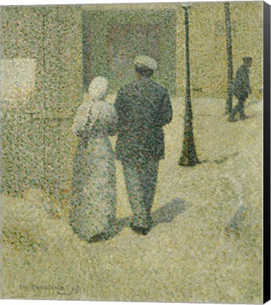 Framed Couple In The Street, 1887 Print