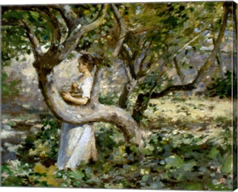 Framed In The Garden, c. 1891 Print