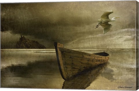 Framed Solitude of the Sea 3B Print