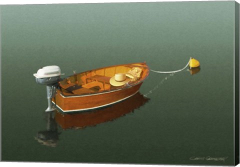 Framed Sunset in the Pier II Print