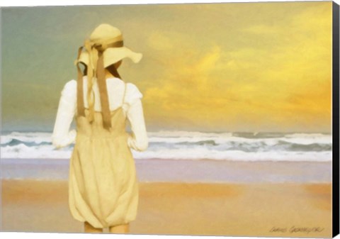 Framed Girl 1910 Print