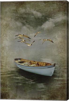 Framed Alone in the Mist Print