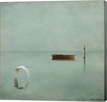 Framed Gentle Sunrise in the Bay 1 Print