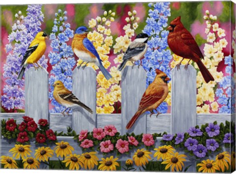 Framed Spring Garden Party Print