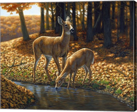 Framed Autumn Innocence I Print