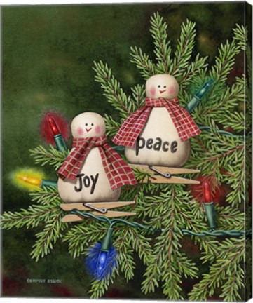 Framed Peace &amp; Joy Print