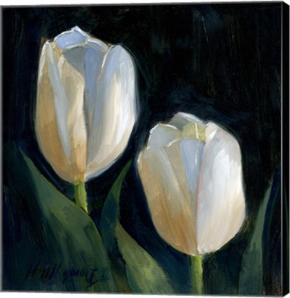 Framed White Tulips Print