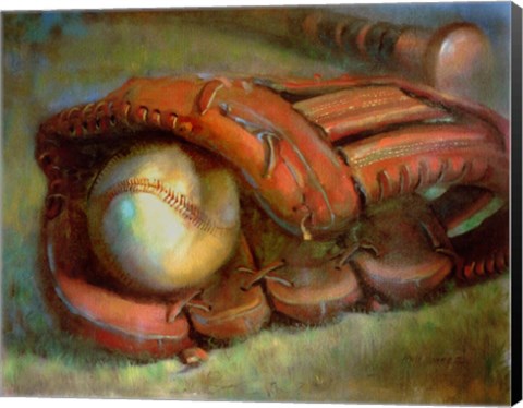 Framed American Dream - Baseball and Glove 9 Print