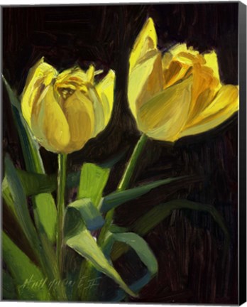 Framed Yellow Tulips Print