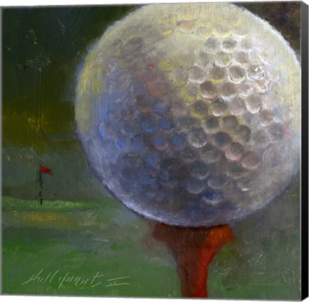 Framed Golf ball Print