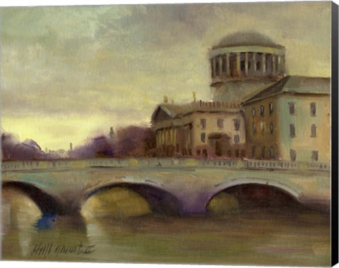Framed Liffey River, Ireland Print